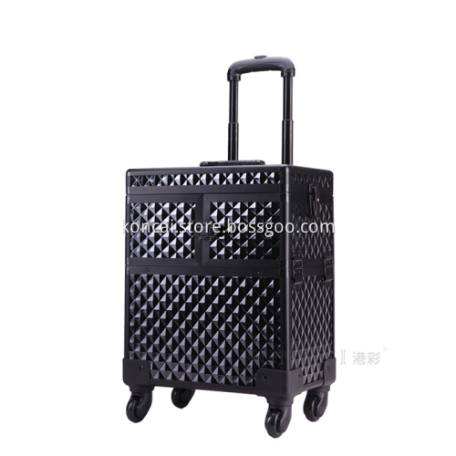 Professional Cosmetic Plastic Makeup Case With Handle